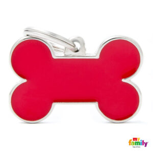 Pet ID Tag | Basic Handmade Bone Red + FREE Engraving