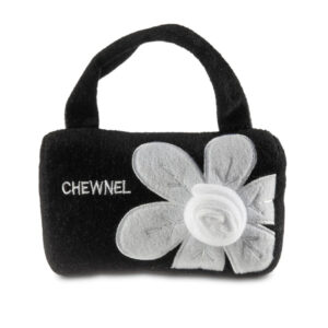 Plush Dog Toy |Chewnel Fleur Blanche Purse