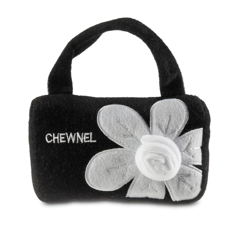 Plush Dog Toy |Chewnel Fleur Blanche Purse