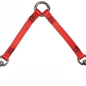 Two-Dog Coupler Lead Attachments Red