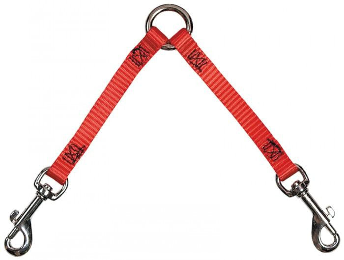 Two-Dog Coupler Lead Attachments Red