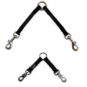 Two-Dog Coupler Lead Attachments Black