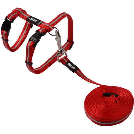 AlleyCat Harness & Lead Set Red