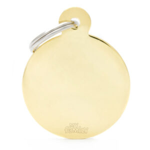 Pet ID Tag | Basic Circle Gold + FREE Engraving