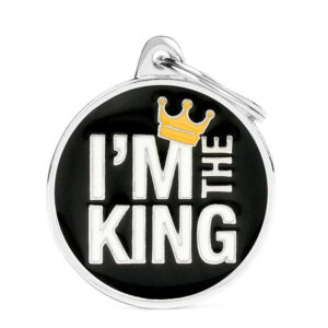 Pet ID Tag | I'm The King + FREE Engraving
