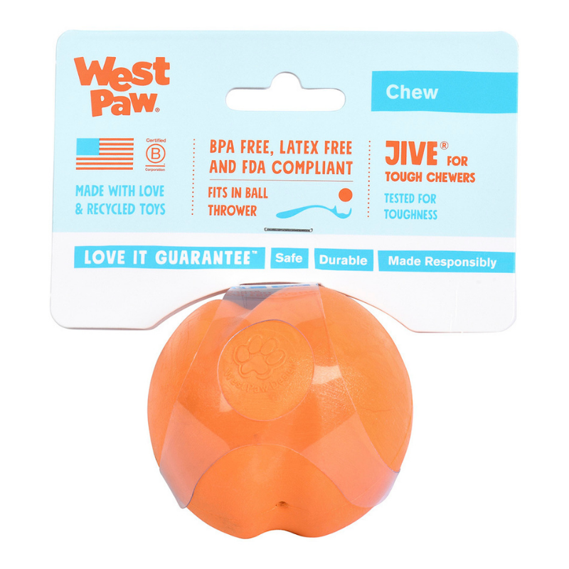 Jive Tough Dog Ball Orange