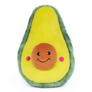 NomNomz Plush Dog Toy | Avocado