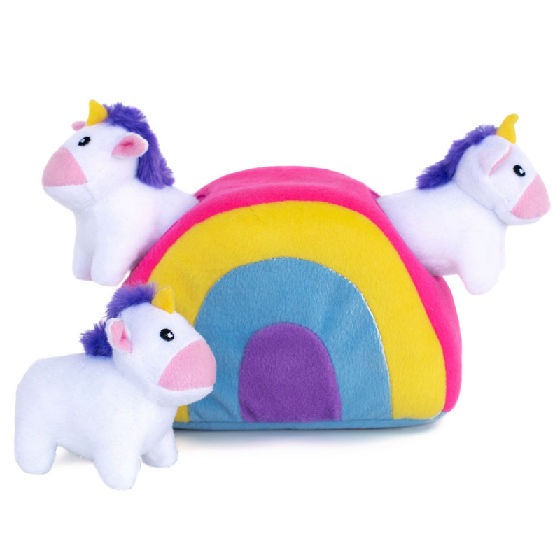 Interactive Dog Toy | Unicorns In Rainbow