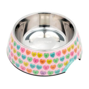 FuzzYard - Candy Hearts Dog Bowl