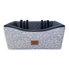 Car Pet Booster Double Seat | Neutral Brushstrokes - Pebble
