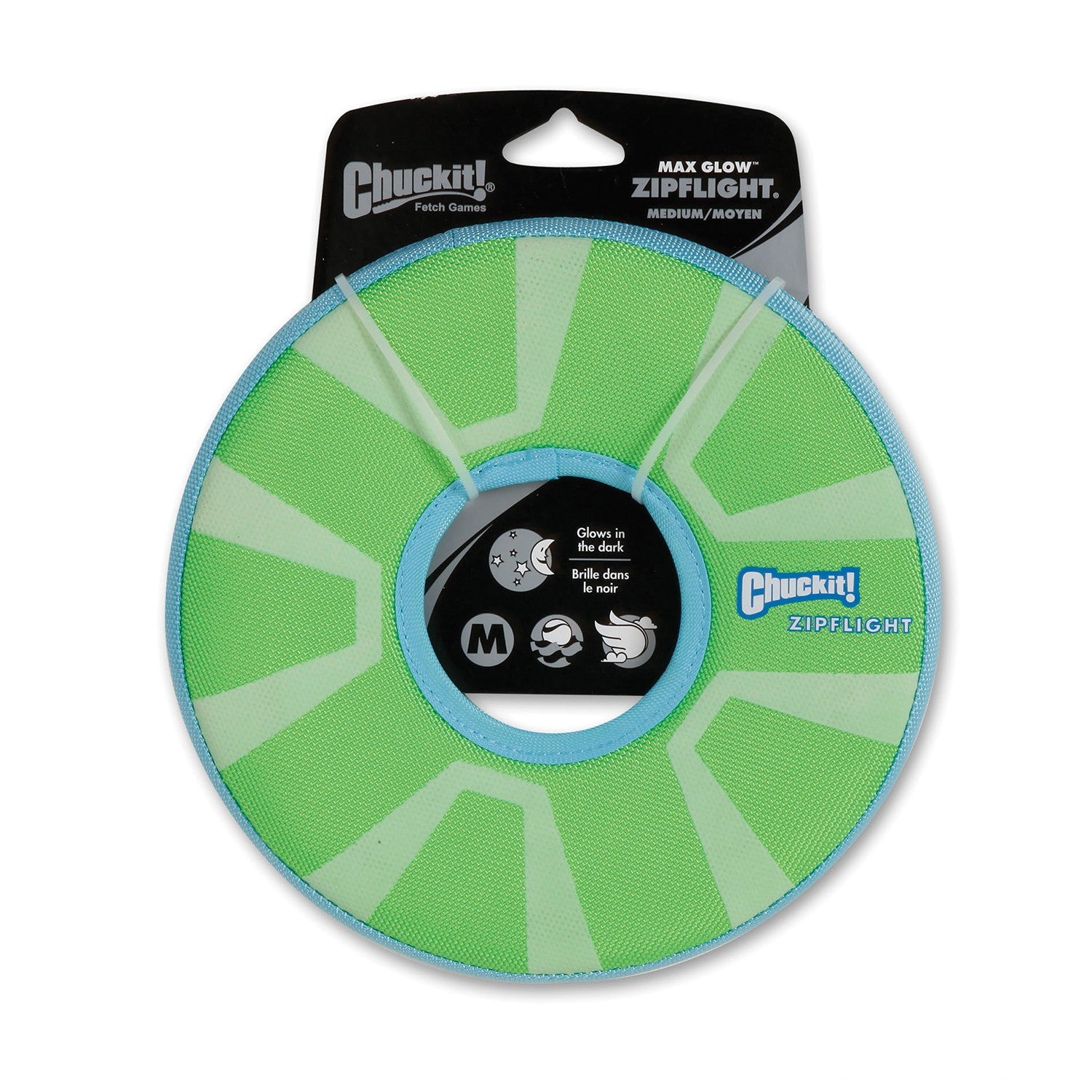 Chuckit Zip Flight Glow in the dark disk.